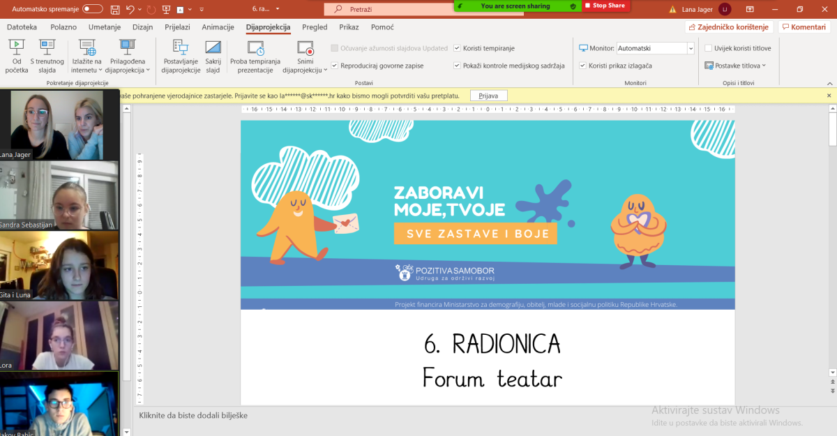 Prevencija nasilja kroz forum teatar